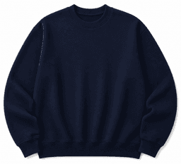 Classic Crewneck Sweatshirt — Navy Blue