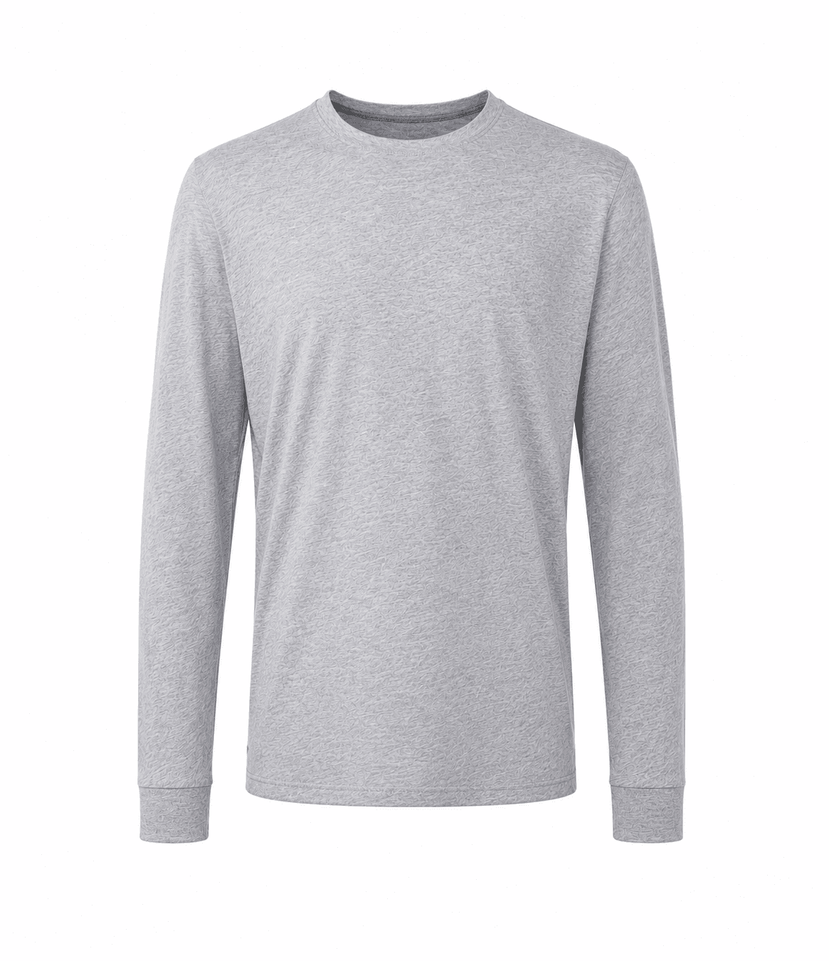 EcoSoft Premium Organic Long Sleeve T-Shirt — UK custom print, Athletic Heather preview